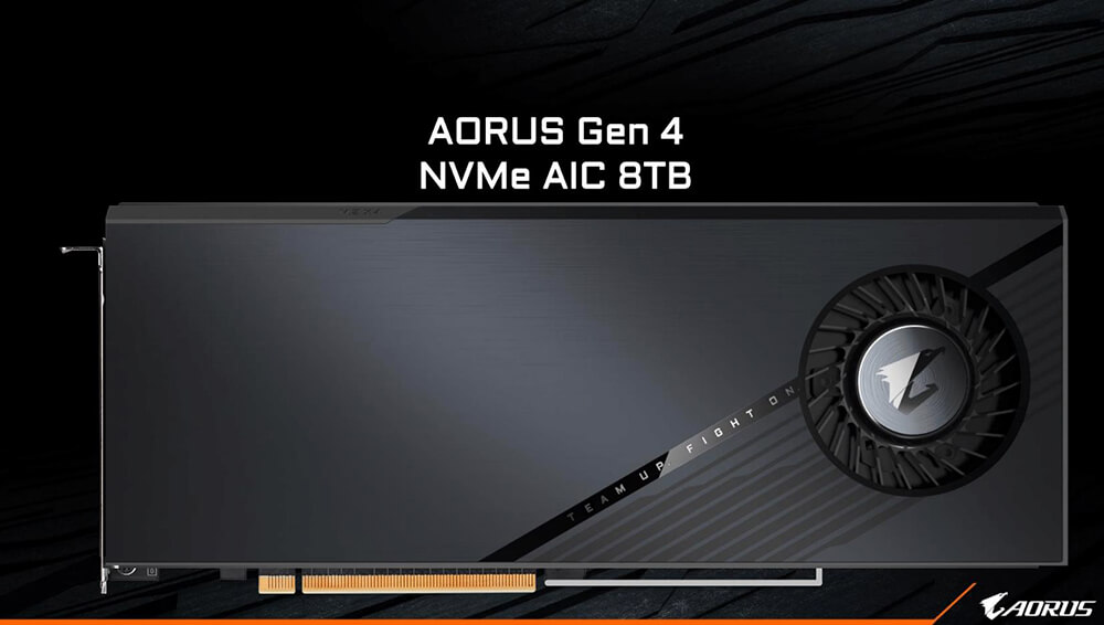 全球首張容量最大、速度最快的Gen 4 SSD - AORUS Gen4 NVMe AIC 8TB