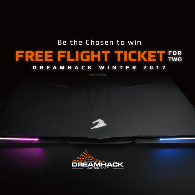 大獎6起來! !AORUS免費送你到瑞典參加DREAMHACK 2017