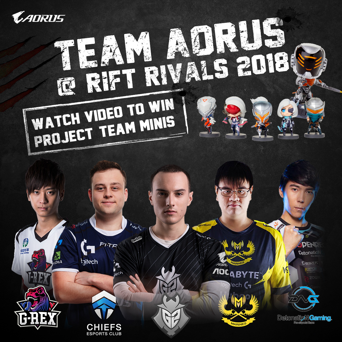 觀看Team AORUS洲際賽影片，參加