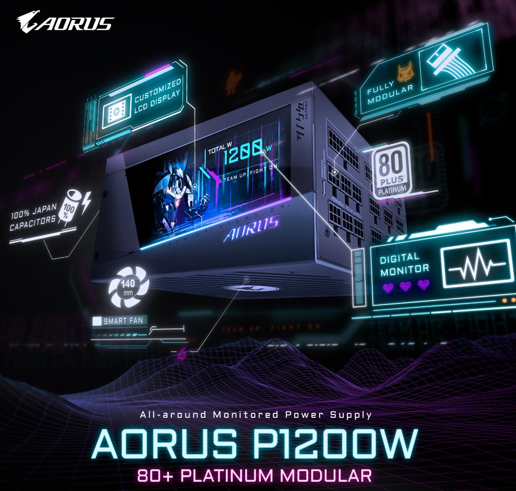 技嘉推出頂級AORUS P1200W電源供應器