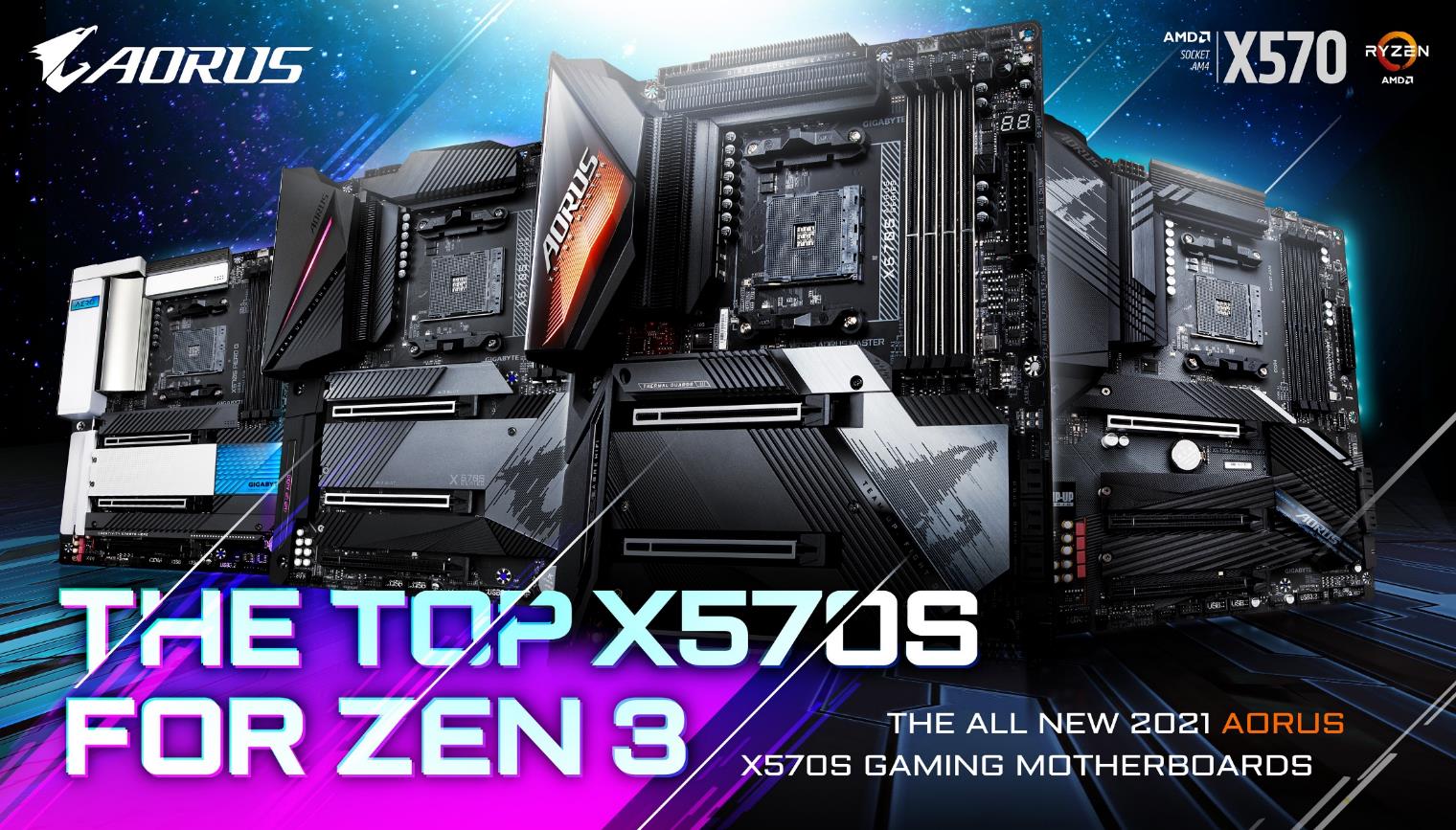 靜音散熱至上 技嘉推出全新AMD X570S系列主機板
